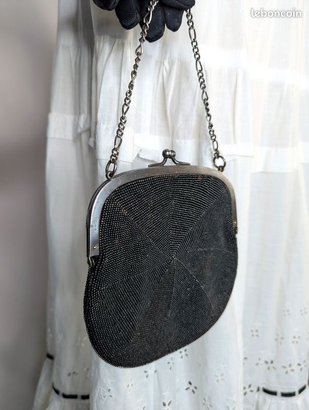 Sac à Main Vintage Femme Style Victorien – Pièce à Main Avec Fermoir Argenté, élégant Et Rétro
