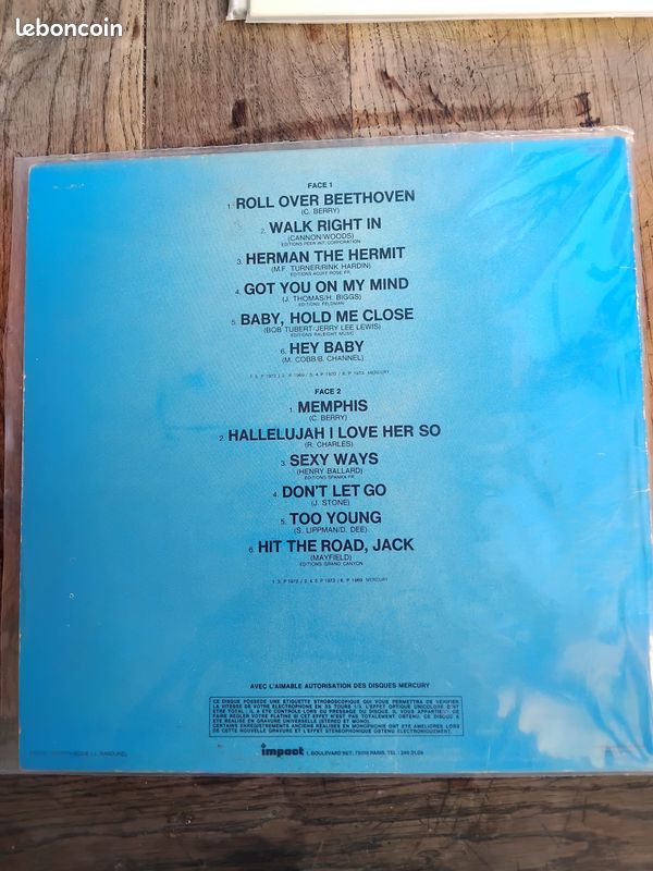 Lp 33 tours Jerry Lee Lewis. Rock'n'roll, Rockabilly (image 2)