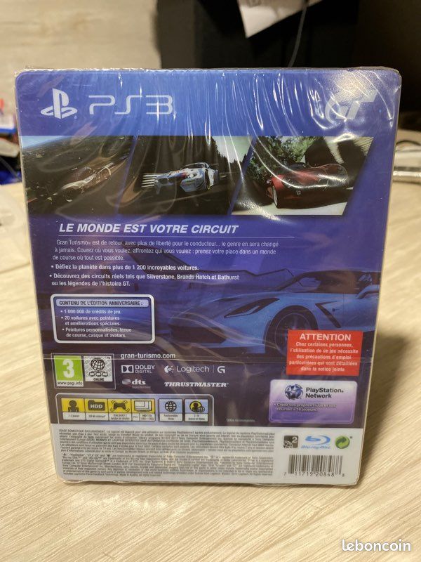 Jeu Gran Turismo 6 PS3 - Version FR Sans Notice - Bon état