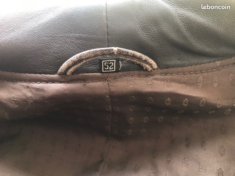 Veste cuir pour homme taille 52 (image 2)