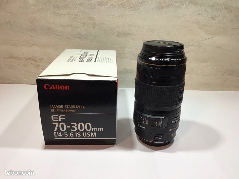 Objectif Canon Zoom EF 70-300 Mm F/4,5-5,6 - Monture EF - Occasion