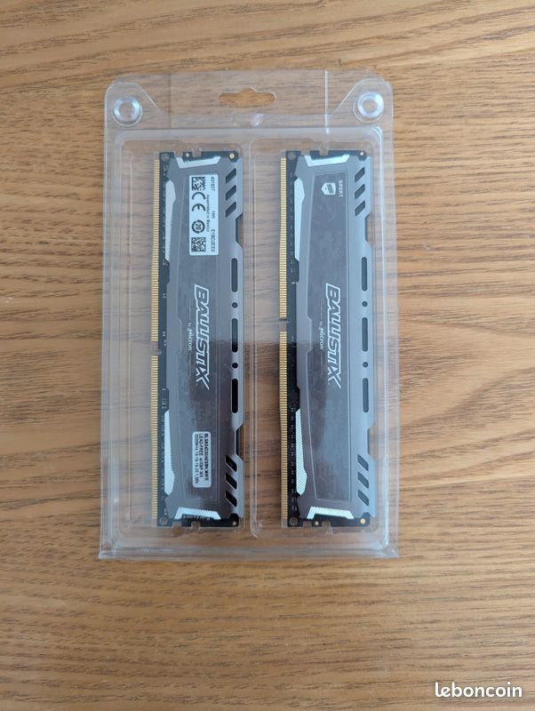 Crucial Ballistix DDR4 3600 MHz CL16 – 16 Go (2x8 Go) – Gaming - Accessoires informatique