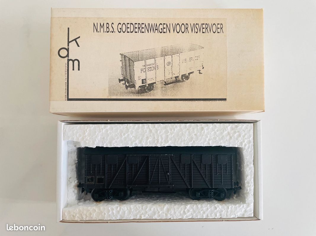 SMCF HO – Wagon de Marchandises – SNCF KY 7419347 – Marron / Zamac (image 8)