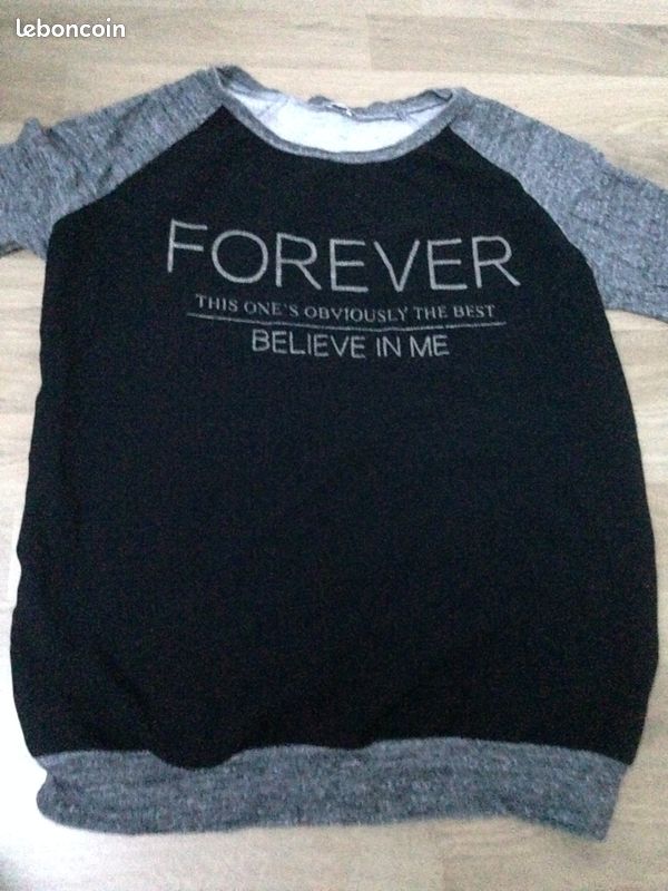 Sweat gris et noir Forever T. 14 ans (image 2)