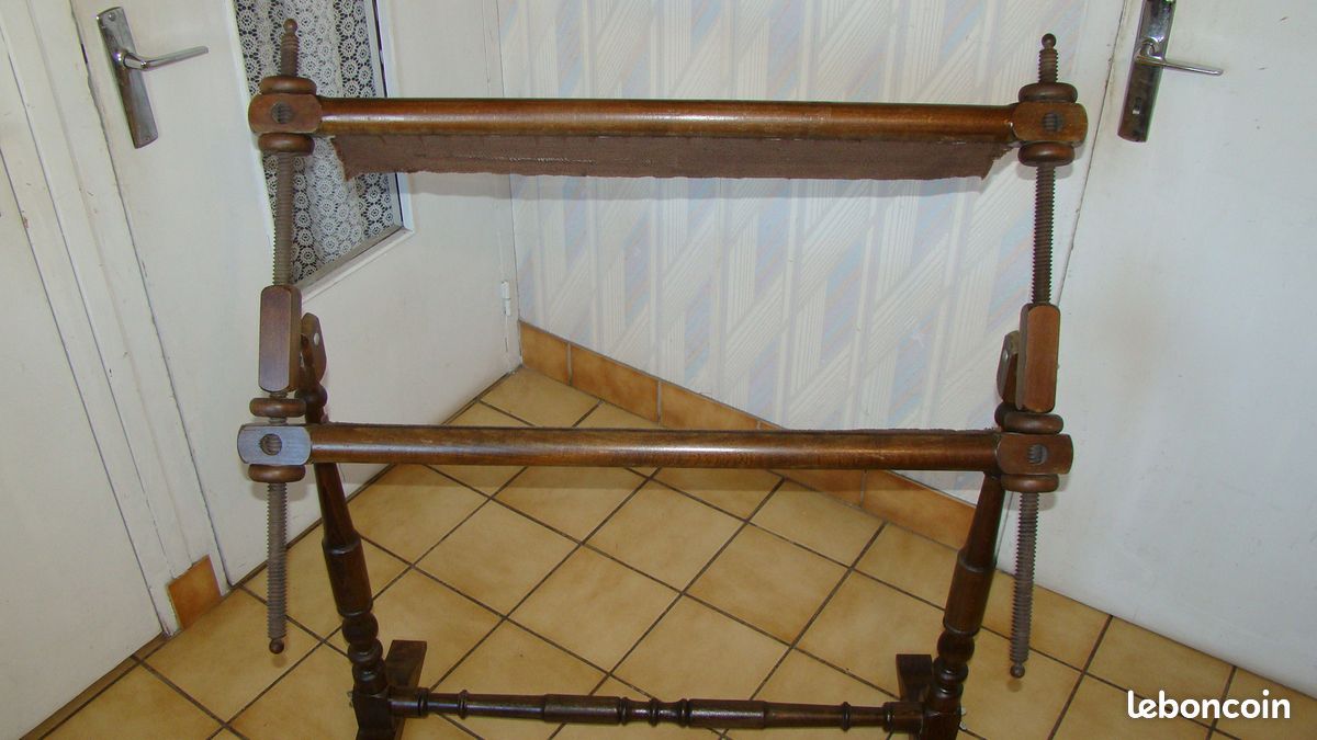 Métier à tapisserie en bois vintage (image 3)