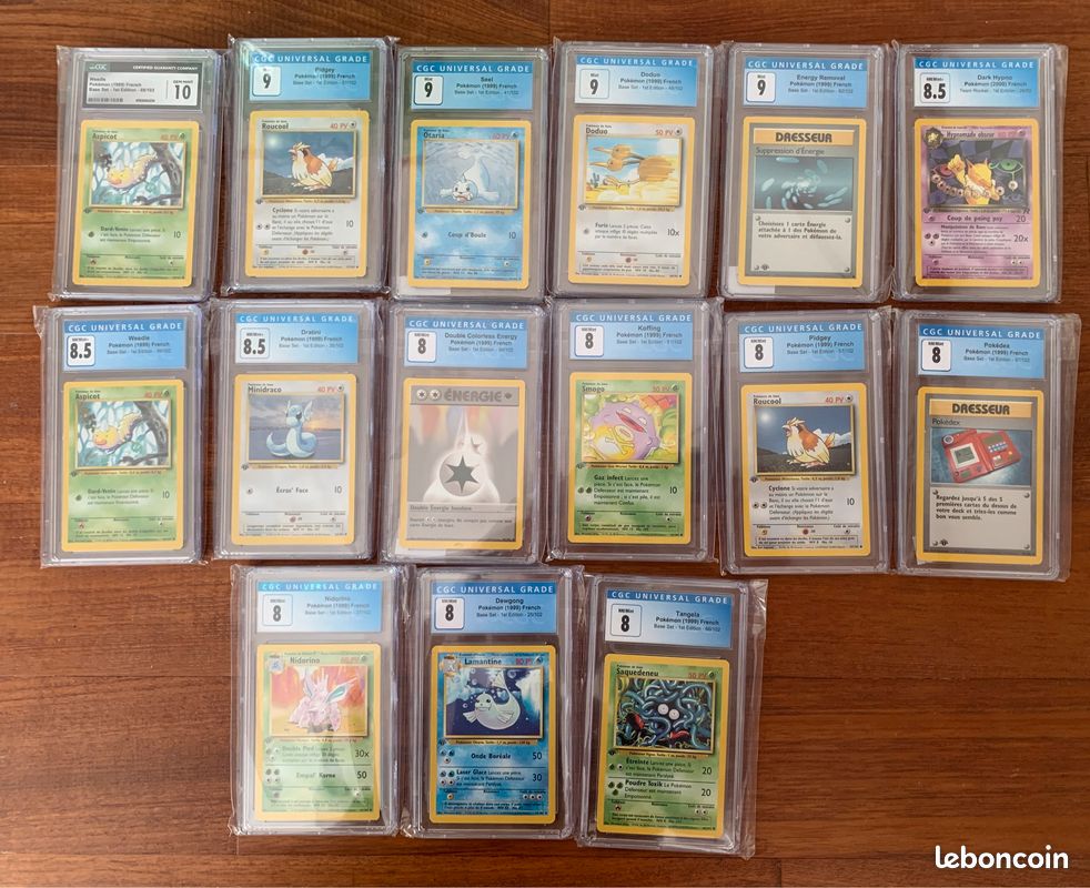 Cartes Pokémon édition 1 gradees CGC (no PCA, no PSA) (image 1)