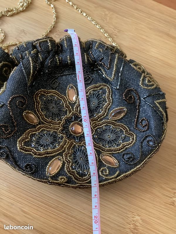 Sac à main vintage perles (image 10)