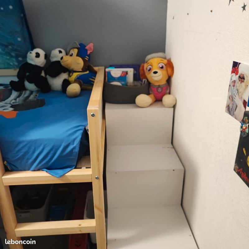 Lit kura ikea 90x200 (image 3)