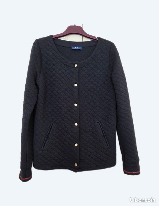 Cardigan-veste sport chic TBS marine Vêtements