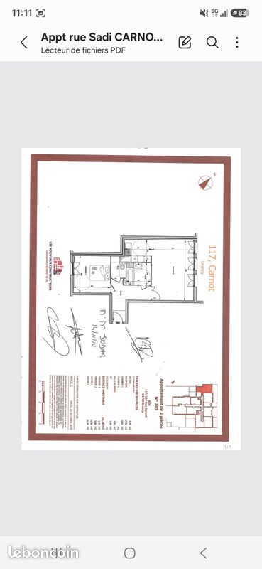 Appartement 2 pièces 55 m² · à Drancy · 55,2 m² · 1 200 €/mois