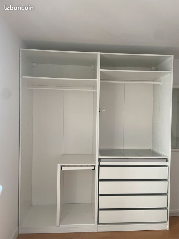 Dressing IKEA PAX complet 200x58x236 cm + nombreux accessoires Komplement (image 1)