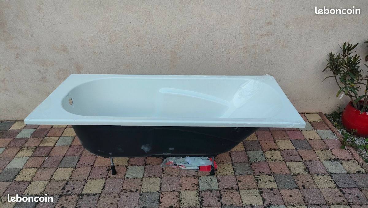 Baignoire NEUVE BAIG AQUANCE 160 * 70 + système de vidage (image 1)