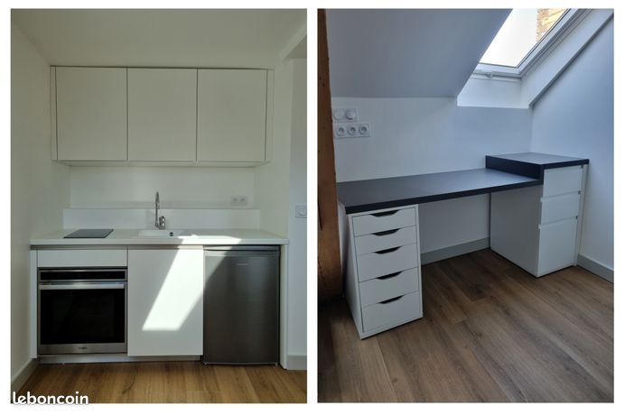 Studio meublé centre Grenoble 12m² + pièce de rangement de 5m² — 2