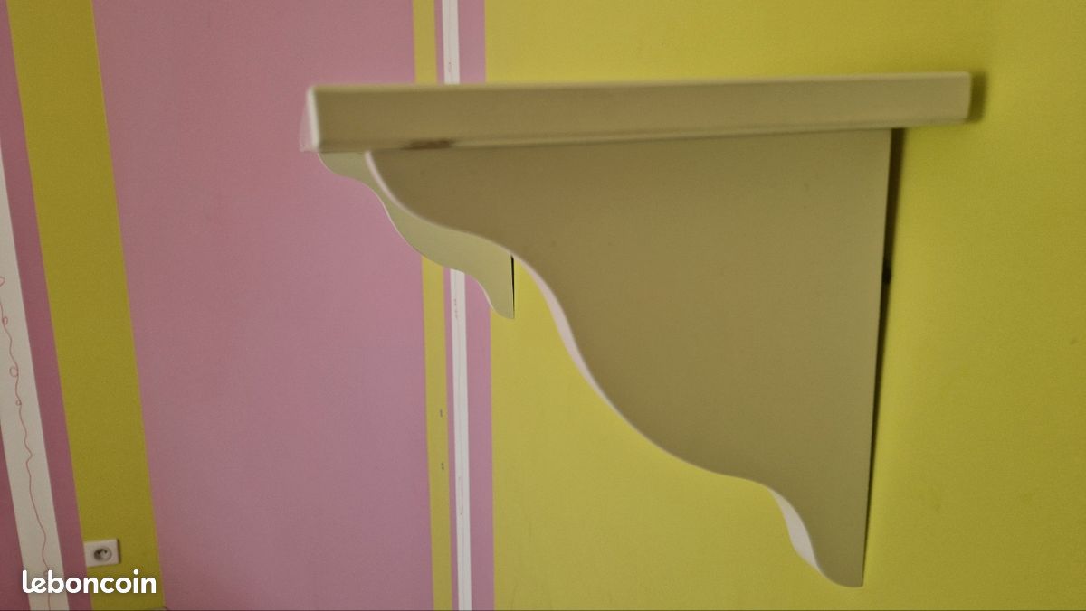 Lot de 2 étagères murales 60×20cm (image 2)