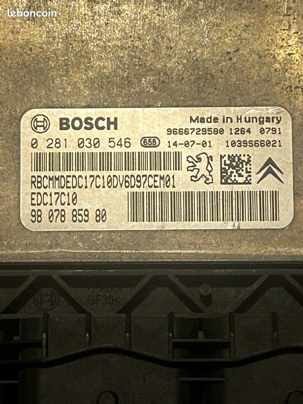 Calculateur Bosch EDC17C10 (image 2)