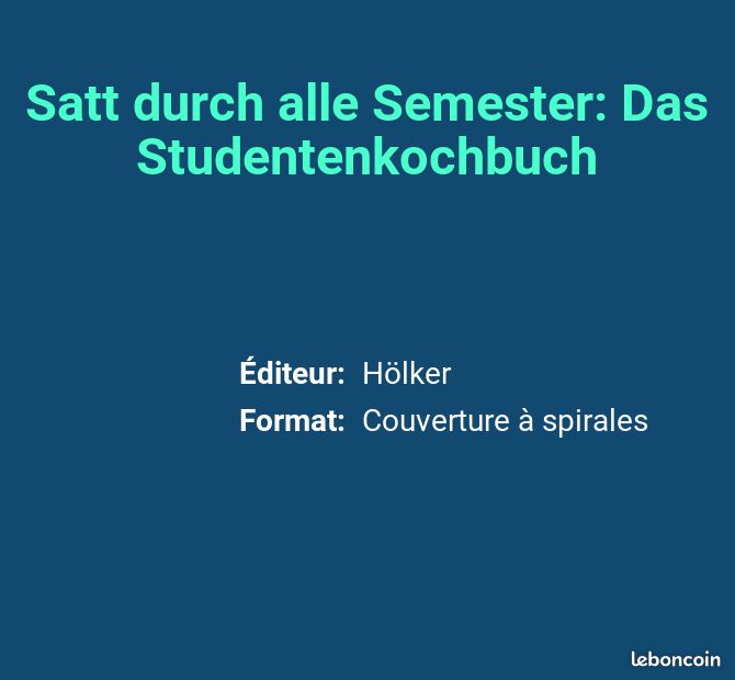 Satt durch alle Semester: Das Studentenkochbuch (image 2)