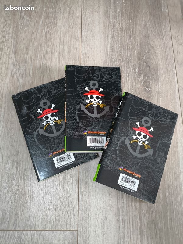 Lot 3 tomes de one piece 1 2 3 eiichiro oda glenat (image 2)