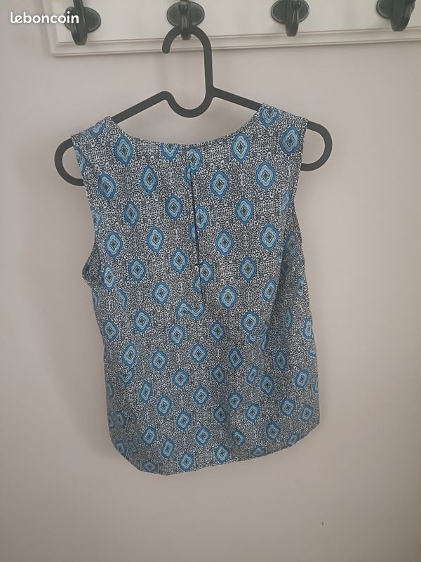 Haut sans manches bleu (image 5)