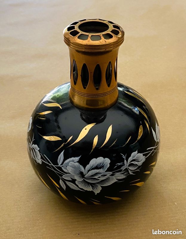 ANCIENNE LAMPE BERGER Revol modèle égyptienne décor hiéroglyphes
