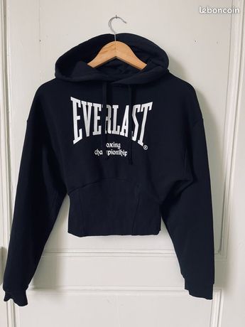 Sweat Court Noir Jennyfer Taille XL - Occasion Très Bon état