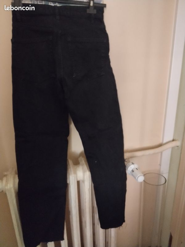Pantalon jean Zara noir (image 2)