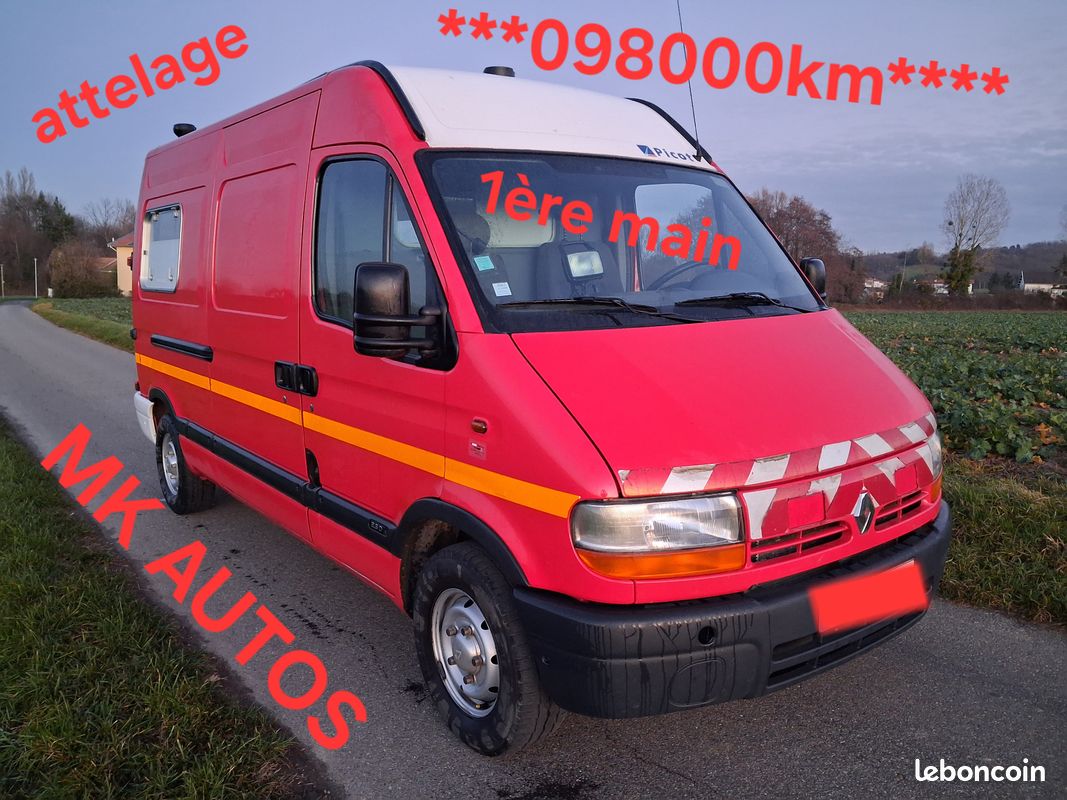 MASTER 2.5 DIESEL SOFIM 1ER MAIN 🚒 098000km ISOLATION MK AUTOS (image 2)