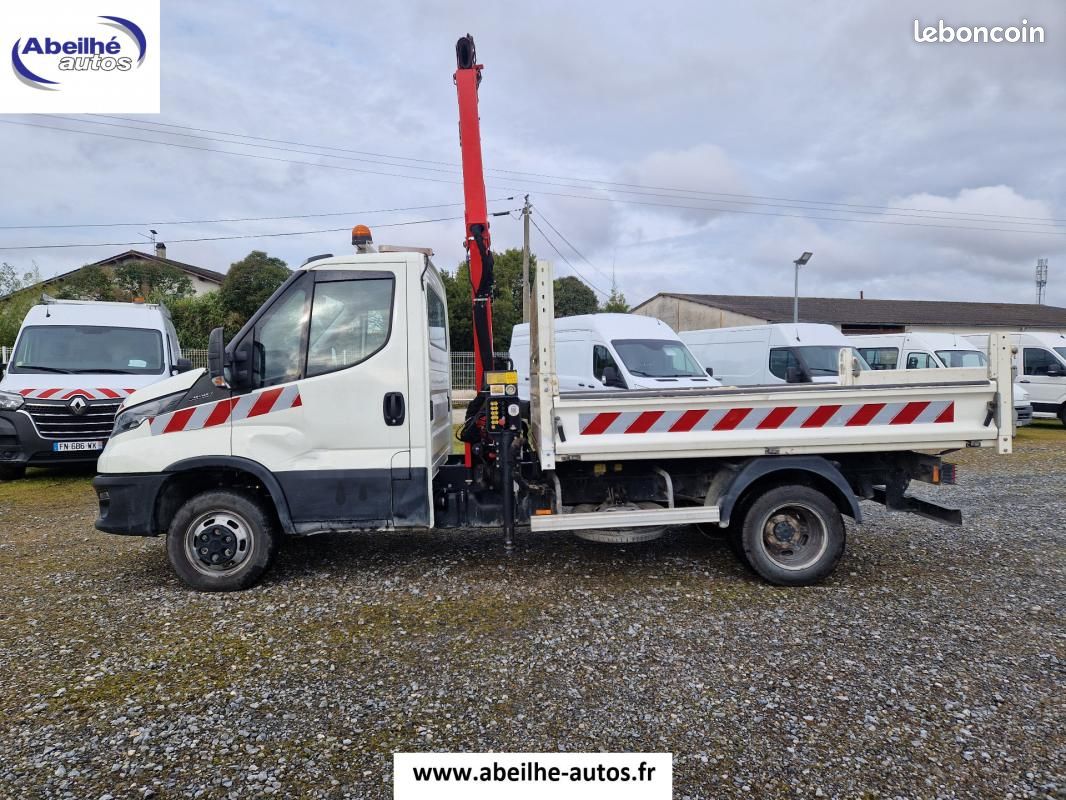 Iveco Daily CHASSIS CABINE 35C14 BENNE +GRUE (image 3)