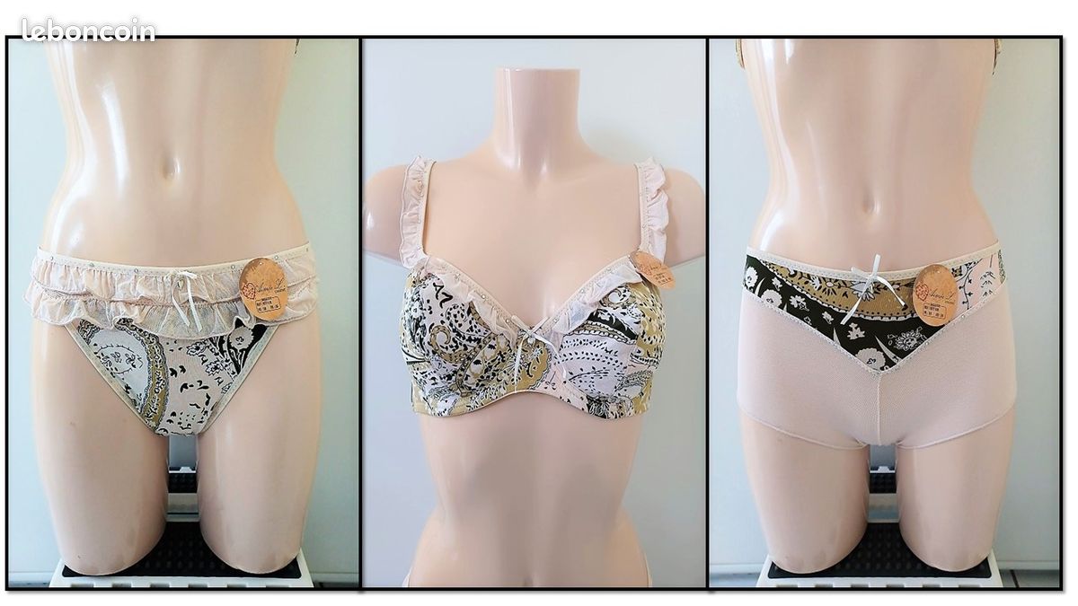 Ensemble lingerie Aimée L beige plusieurs tailles (image 1)