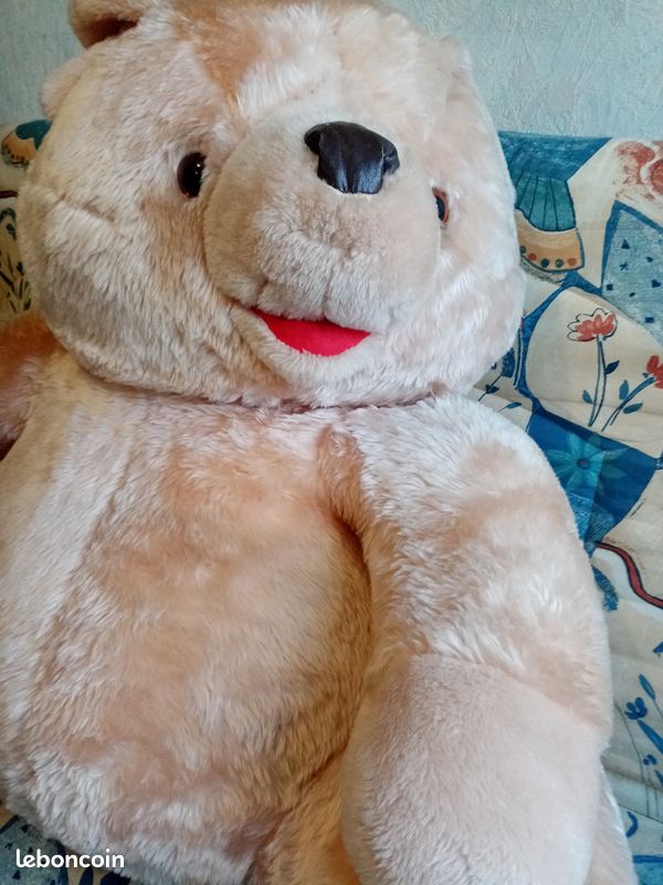 Gros nounours / peluche , ( beige / écru ) (image 4)