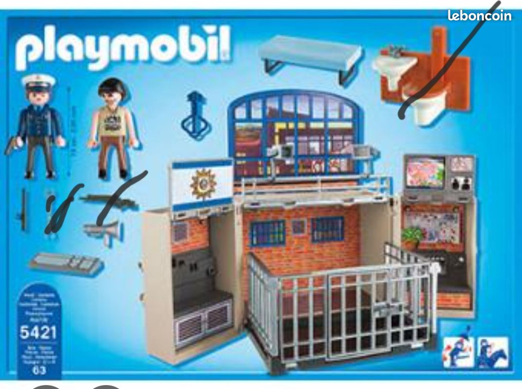 Playmobil commissariat de police à transporter (image 2)