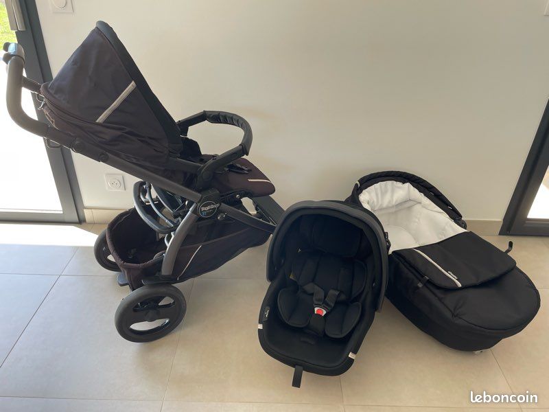 Poussette Trio Peg Perego Book 51 Noire (image 1)