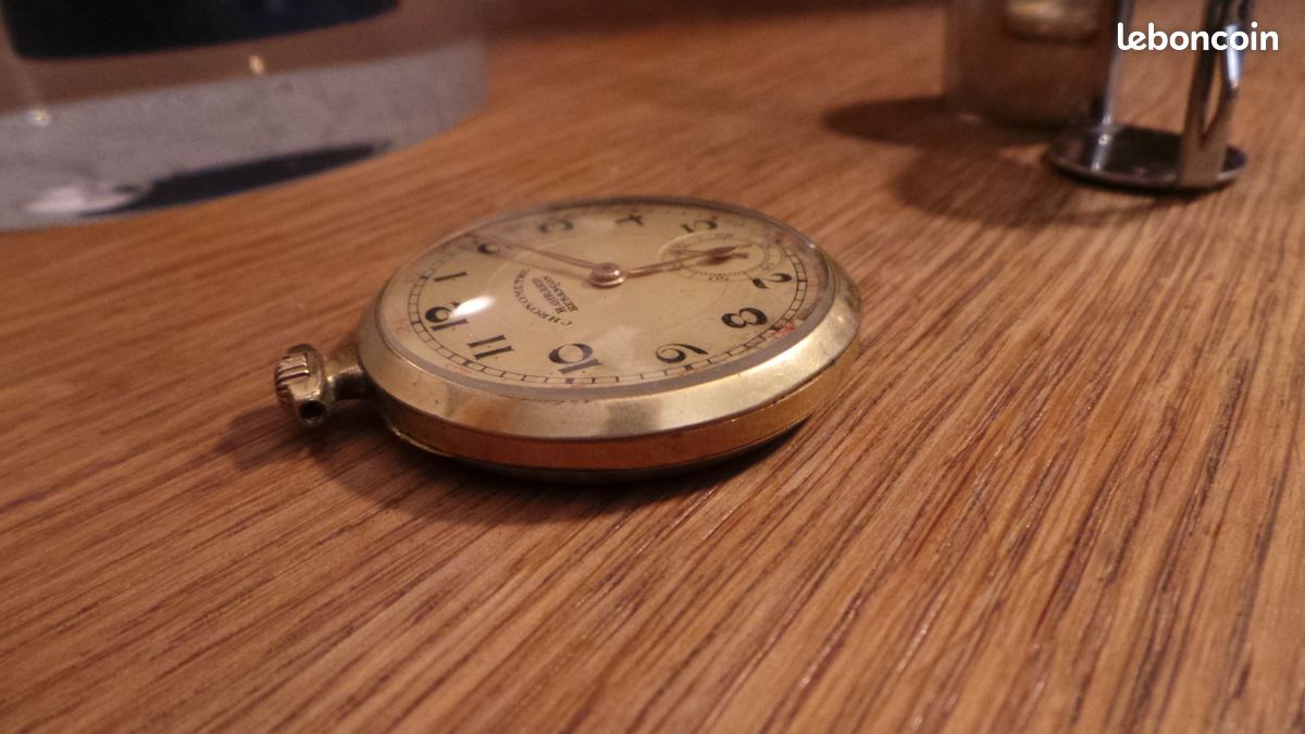 Montre De Poche Mécanique Leibundgut – Besançon, Diamètre 30 Mm – Vintage Années 80