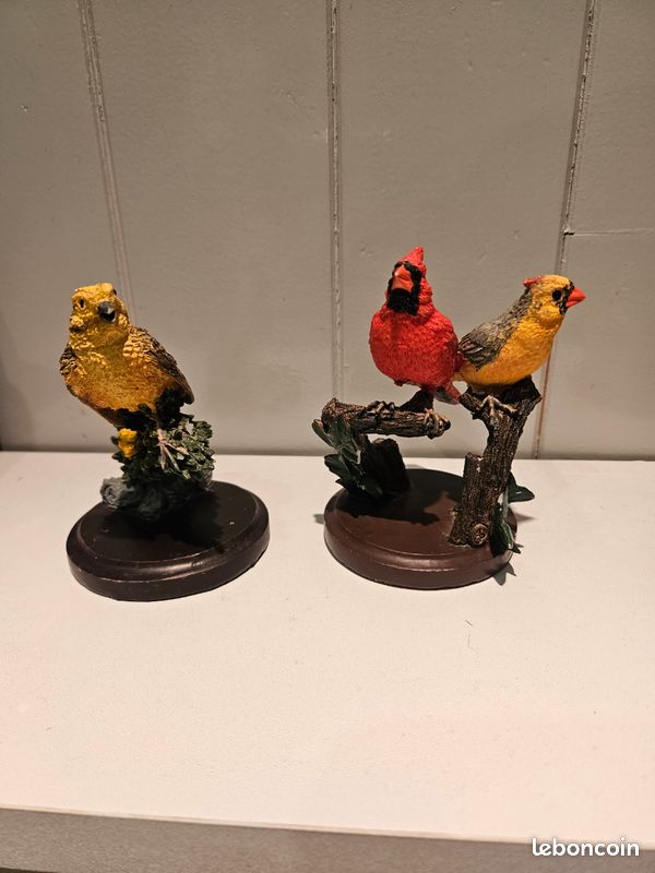 The country bird collection, le Cardinal et le bruant (image 1)