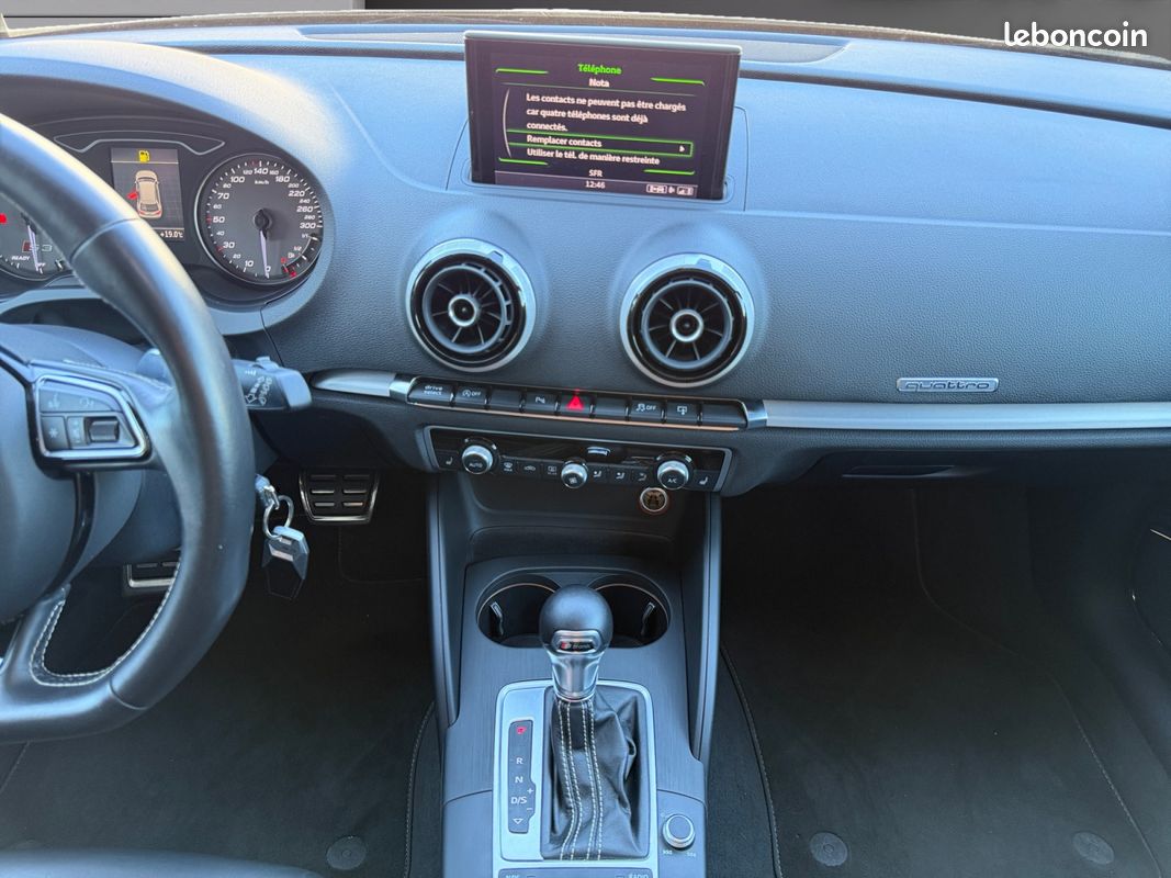 AUDI S3 2.0 TFSI S TRONIC 300cv - Entretien Exclusif Audi - Toit Ouvrant - Sièges Diamants - Garantie 12 mois (image 12)