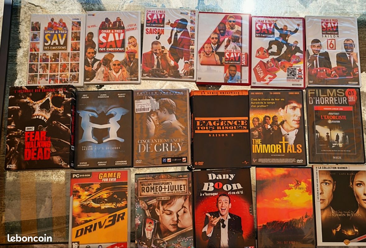 🎬 Lot de DVD + 1 jeu PC – 1 l'unité ou le lot à 10 (image 1)