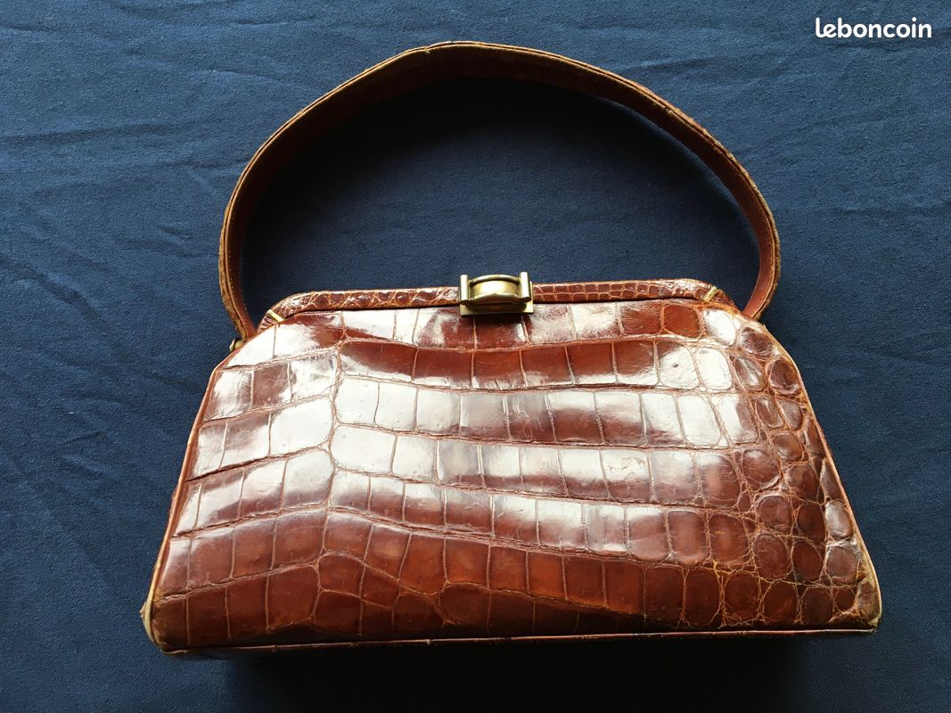 à Main Vintage Sac En Croco Vintage Autre Marque VINTAGE SAC A