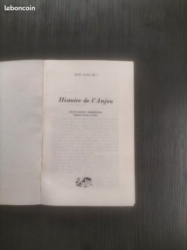 Histoire de l'Anjou livre (image 2)