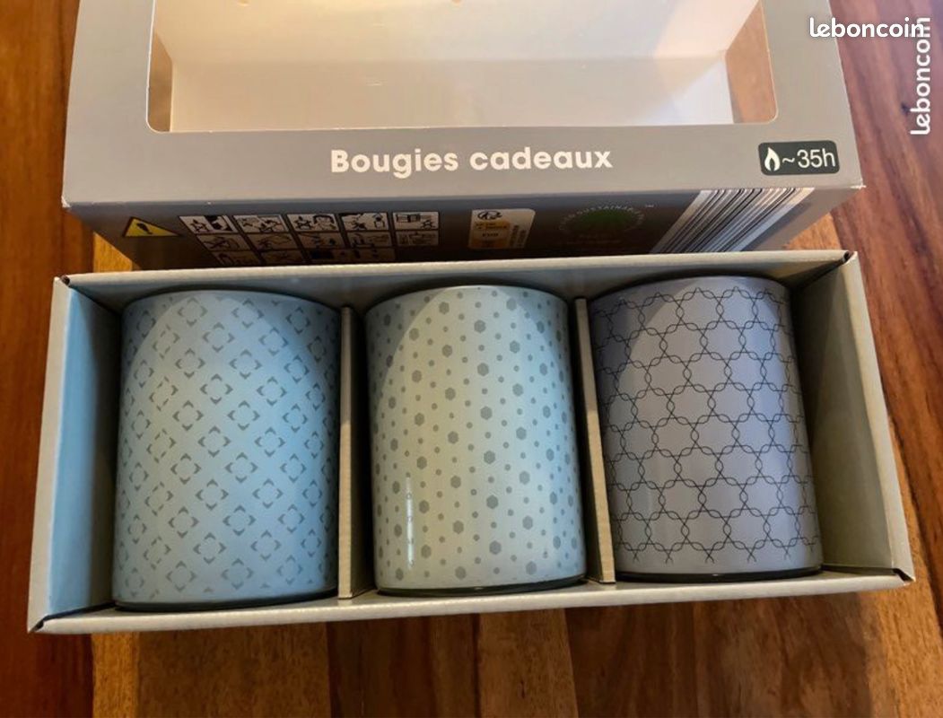 Idée cadeau / Neuf / Set de 3 bougies (image 1)