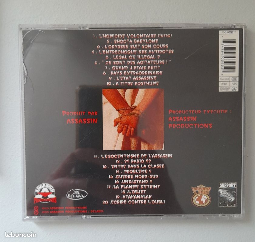 Lot CD Rap français Assassin / Rockin'Squat (image 7)