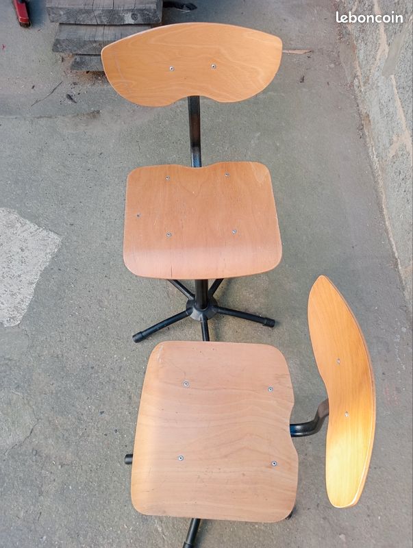 2 chaises d'atelier (image 3)