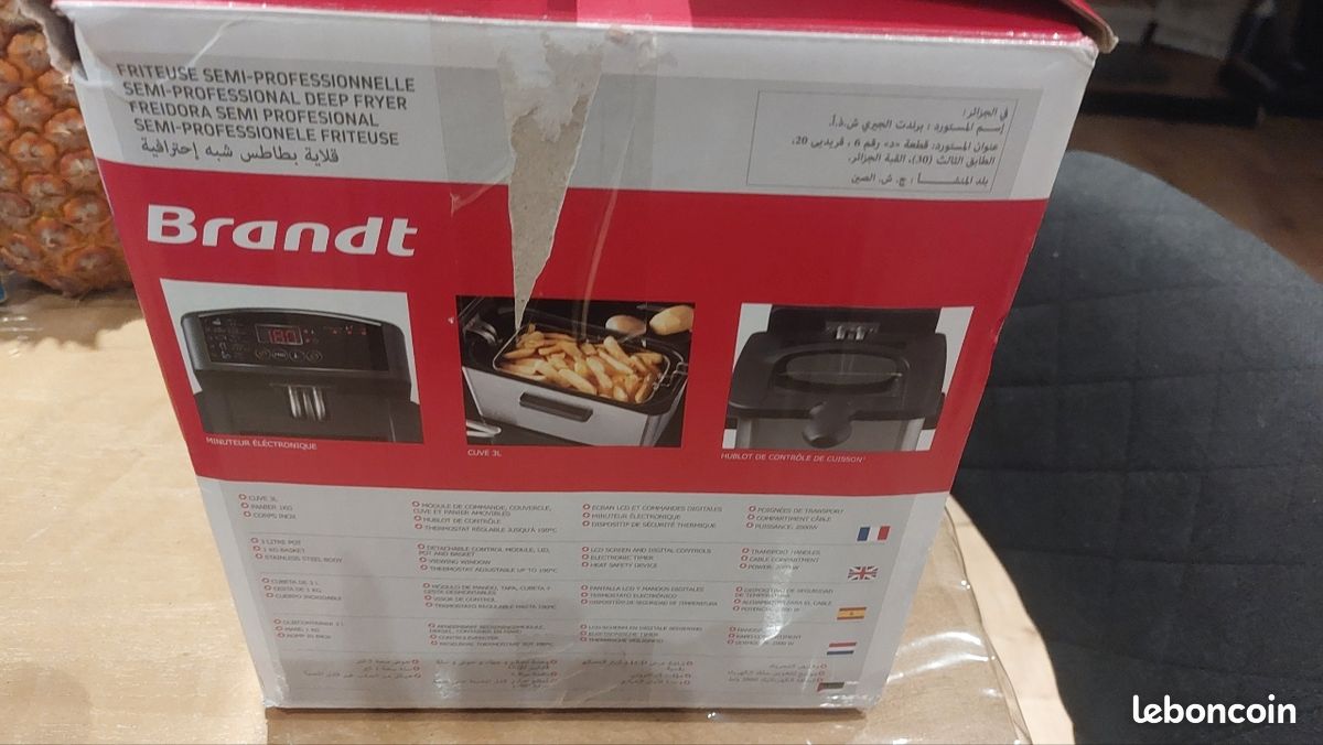 Friteuse semi professionnelle brandt (image 2)