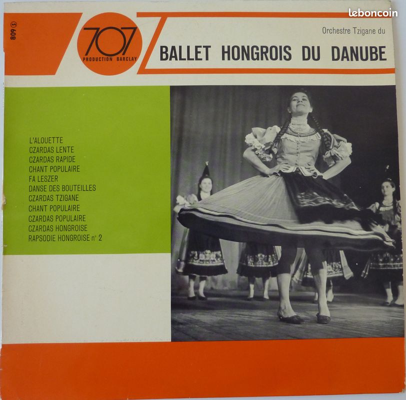 Orchestre tzigane du ballet Hongrois du Danube 33T (image 1)