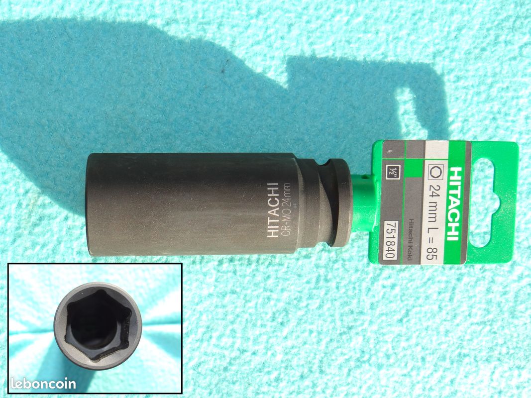 Douille Choc 1/2" HITACHI 24mm (L85mm) (image 1)