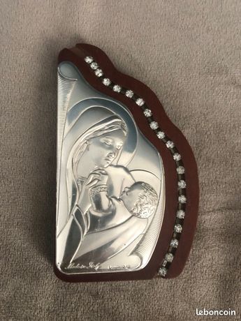 Médaille Vierge Enfant Botticelli plaqué or | Boutique Saint