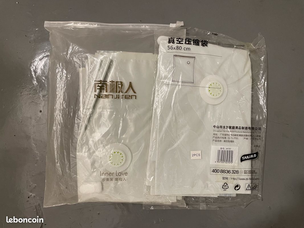 Lot de sacs de rangement sous vide compactor (image 2)