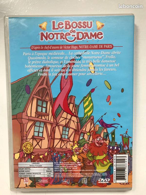 DVD dessin animé Le bossu de Notre-Dame (image 2)