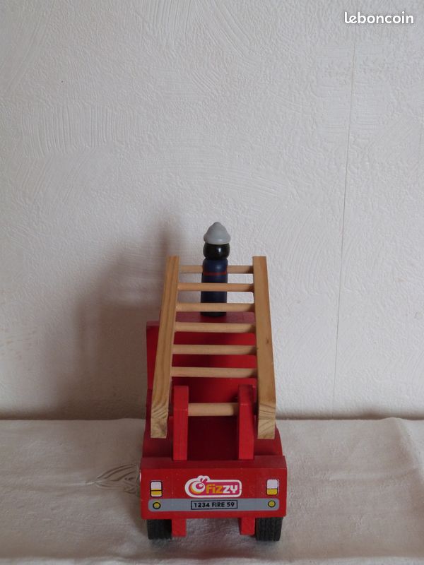Jouet Ancien Camion De Pompiers KIBI BASILEIADIS Grèce N°270 - Avec Boîte - 24 Cm