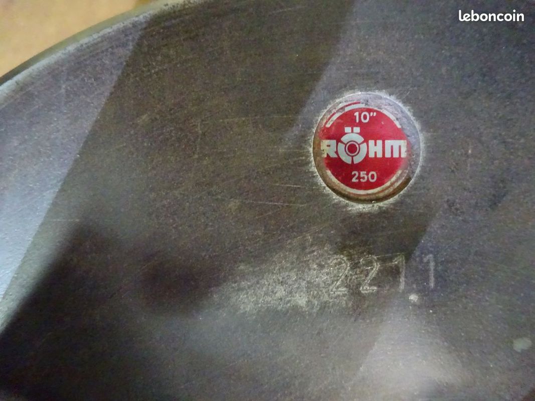 Mandrin 3 mors, marque "pro" ROHM, Ø 250mm, acier, serrage concentrique, avec mors durs monoblocs inter et exter + 2 jeux mors doux (image 5)