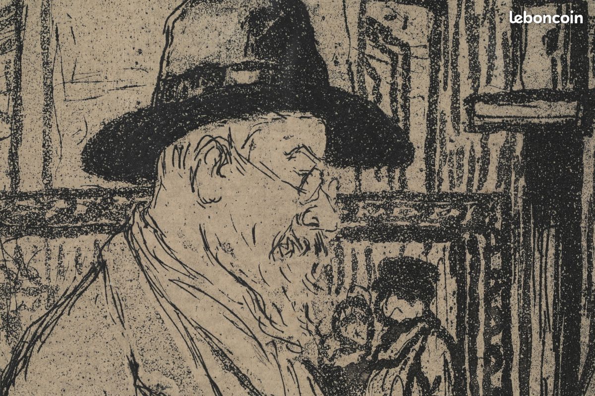 🇨🇵️ Joseph-Victor Roux-Champion / Eau-forte et aquatinte / Portrait de Maximilien Luce / 1927 🇨🇵️ (image 8)