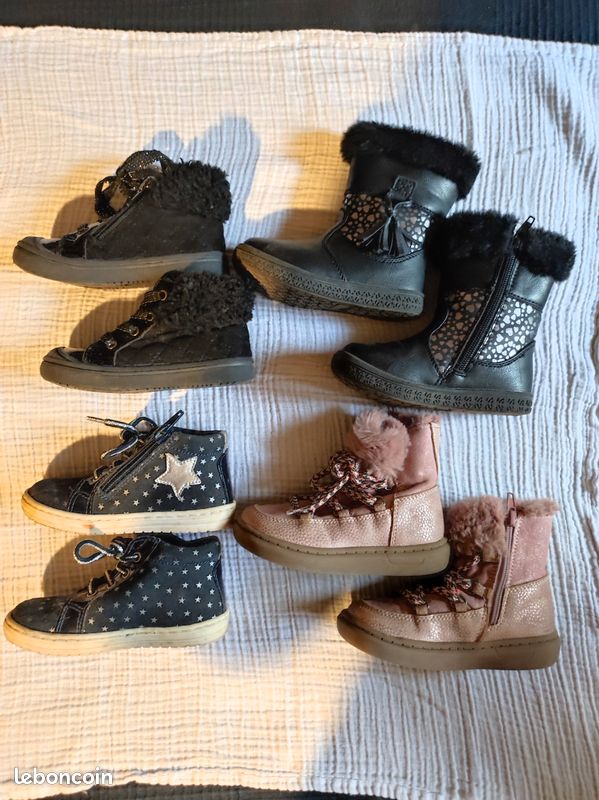 Chaussures Souples Bébé Chaussures Premier Pas MASOCIO Bébé - Baskets Semelle Caoutchouc Antidérapant Fille/garçon Chaussures Enfant Scratch